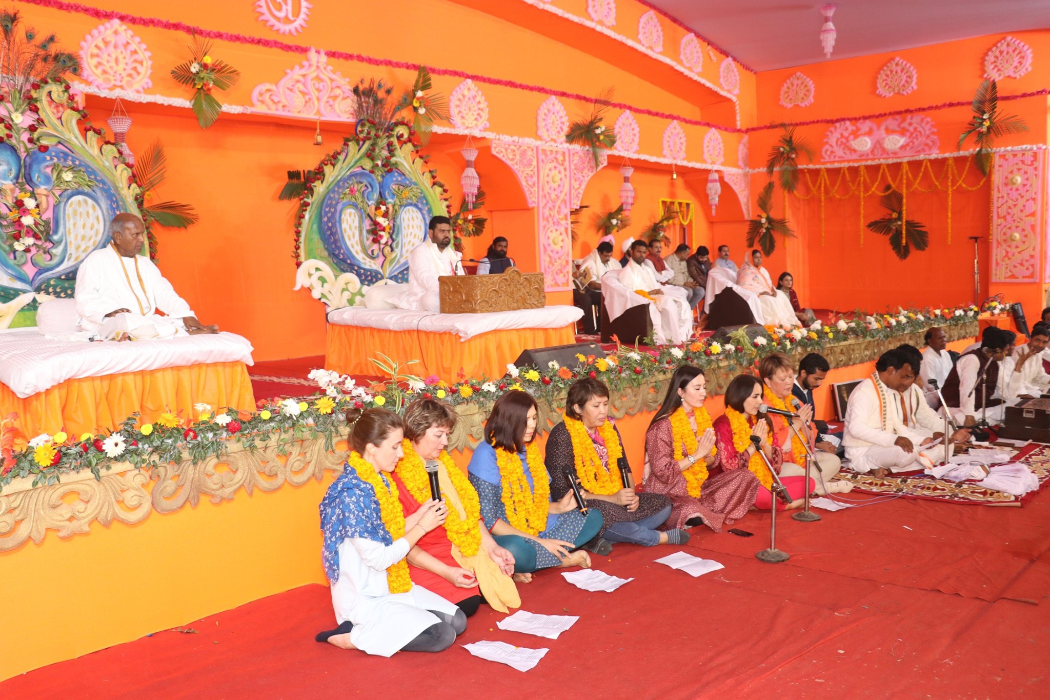 96th Varshikotsav of Sadafal Dev Celebration Stage at Swarved mandir